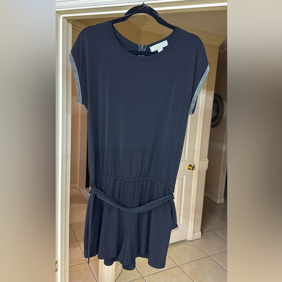 MICHAEL KORS Women's Romper w Belt Studded Black Medium - Picture 1 of 3